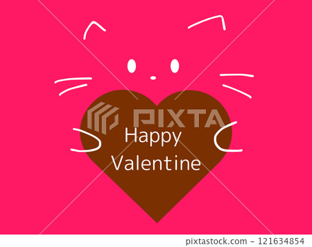 Cat with heart Cat with heart 121634854