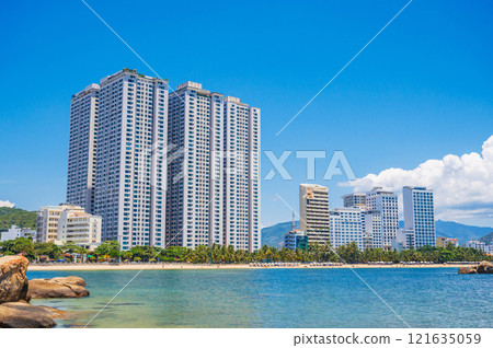 Nha Trang city skyline panoramic view in south Vietnam 121635059