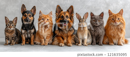 Large set of animals 121635095