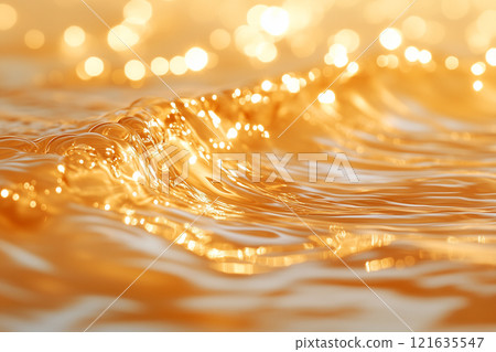 Image of amber color with golden liquid rippling Image of amber color with golden liquid rippling 121635547
