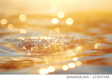 Image of amber color with golden liquid rippling Image of amber color with golden liquid rippling 121635548