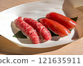 Ise Shrine, Okage Yokocho, Eating out, Tuna, Matsusaka Beef Nigiri 121635911