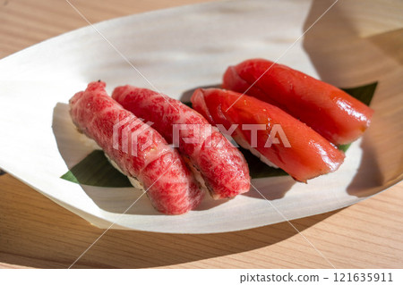 Ise Shrine, Okage Yokocho, Eating out, Tuna, Matsusaka Beef Nigiri Ise Shrine, Okage Yokocho, Eating out, Tuna, Matsusaka Beef Nigiri 121635911