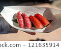 Ise Shrine, Okage Yokocho, Eating out, Tuna, Matsusaka Beef Nigiri 121635914