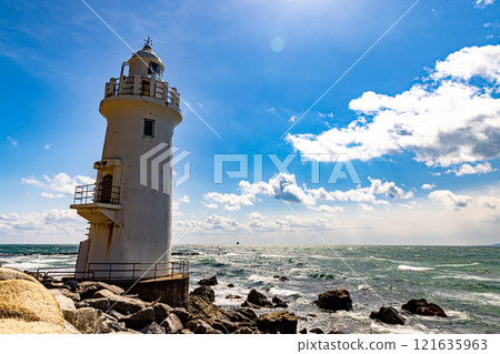 愛知縣海岸的伊良湖岬燈塔 121635963