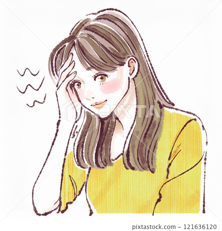 Illustration material of women and girls 121636120