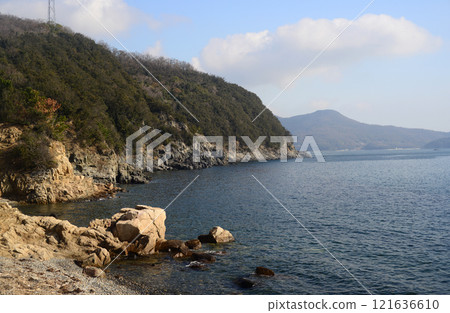 The beach in front of the Taura branch school grounds at Shodoshima Twenty-Four Eyes Movie Village The beach in front of the Taura branch school grounds at Shodoshima Twenty-Four Eyes Movie Village 121636610