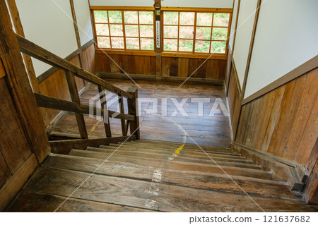 Stairs of the old elementary school Stairs of the old elementary school 121637682