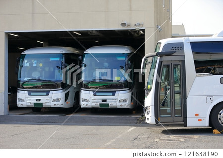 Large sightseeing bus Large sightseeing bus 121638190