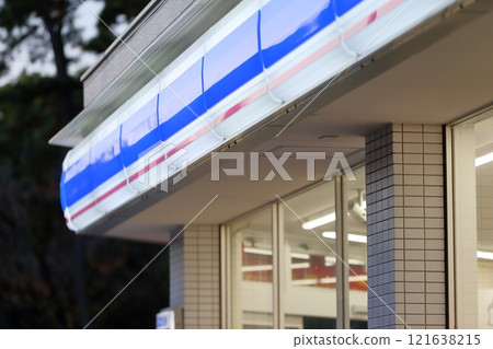 Convenience store eaves 121638215