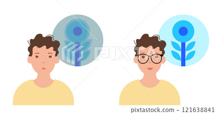 Choosing glasses in clinic 121638841