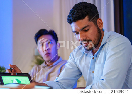 diversity team brainstorming focused on ESG 121639055