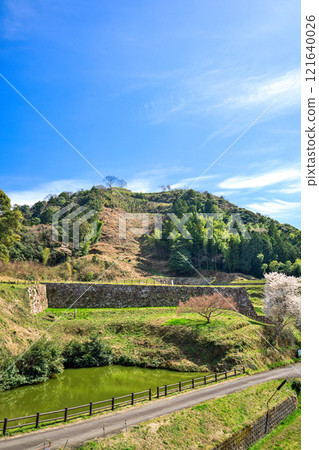 <島根縣>月山戶田城 從山中離宮遺址看到的七道曲線（正面） 121640026