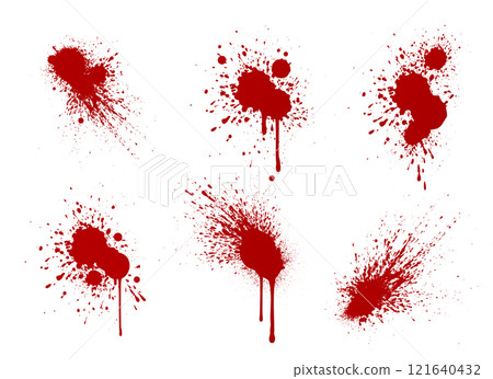 Blood splash collection 121640432