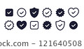 Checkmark vector icons 121640508