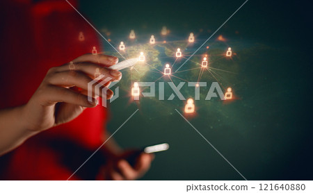 Metaverse technology and communication concept. Metaverse technology and communication concept. 121640880