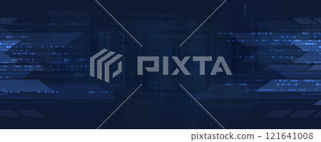 Futuristic background. Big data visualization. Cyber concept 121641008