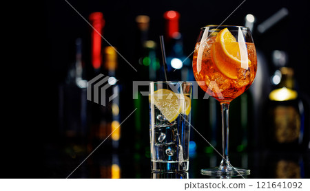 Various cocktails on a bar table Various cocktails on a bar table 121641092
