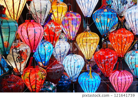 越南會安夜景燈籠 121641739