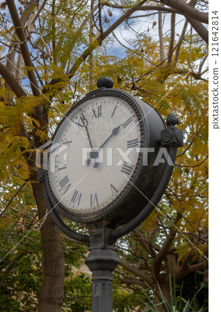 Traditional street clock, Avola, Sicily, Italy Traditional street clock, Avola, Sicily, Italy 121642814