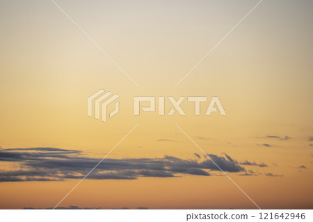 Sunrise, sky, clear, New Year's Day, January 1st [Shizuoka City, Shizuoka Prefecture] 121642946