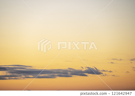 Sunrise, sky, clear, New Year's Day, January 1st [Shizuoka City, Shizuoka Prefecture] 121642947