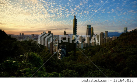 Cityscape/Evening Scenery "View of Taipei City from Xiangshan" Cityscape/Evening Scenery "View of Taipei City from Xiangshan" 121643033