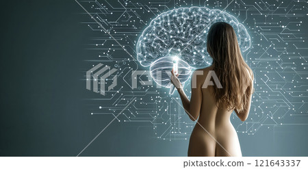 Woman taking nootropics for biohacking and brain enhancement Woman taking nootropics for biohacking and brain enhancement 121643337