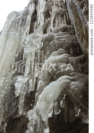 Partnachklamm or Partnach gorge in wintertime 121643480