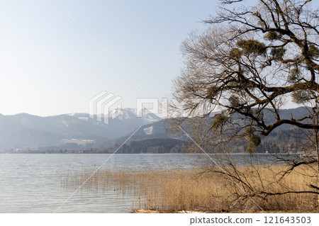 Panorama of lake Tegernsee, Bavaria, Germany Panorama of lake Tegernsee, Bavaria, Germany 121643503
