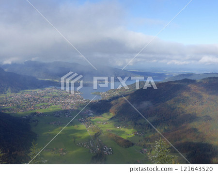 Tegernsee lake, Bodenschneid mountain tour in springtime, Bavaria, Germany Tegernsee lake, Bodenschneid mountain tour in springtime, Bavaria, Germany 121643520