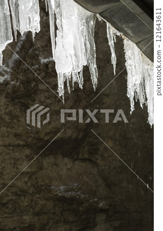 Partnachklamm or Partnach gorge in wintertime 121643611