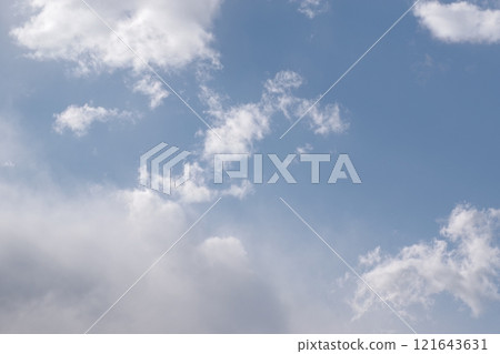 Blue sky and white clouds in summer with cumulus clouds writing space background 4 Blue sky and white clouds in summer with cumulus clouds writing space background 4 121643631