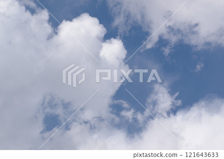 Summer cloud cumulus writing space background 2 with blue sky and white clouds Summer cloud cumulus writing space background 2 with blue sky and white clouds 121643633