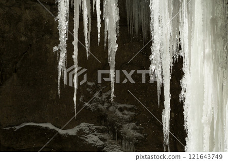 Partnachklamm or Partnach gorge in wintertime 121643749
