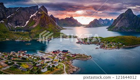 Lofoten is an archipelago in the county of Nordland, Norway. Lofoten is an archipelago in the county of Nordland, Norway. 121644012