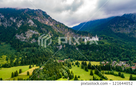 Beautiful natural landscape of the Alps. Forggensee and Schwangau, Germany, Bavaria Beautiful natural landscape of the Alps. Forggensee and Schwangau, Germany, Bavaria 121644052