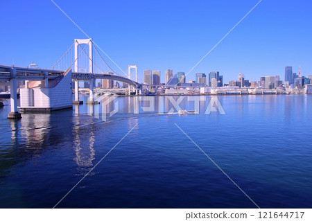 從彩虹橋(北線)看到的東京城市景觀 從彩虹橋(北線)看到的東京城市景觀 121644717