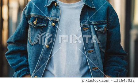 Mock up T-shirt for your design. 121645022