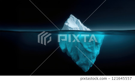 depiction of a surreal iceberg 121645557