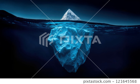 depiction of a surreal iceberg 121645568