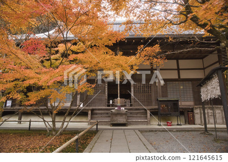 最勝院高德庵本堂和美麗的紅葉1 121645615