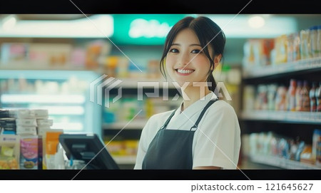 Supermarket sales clerk image 01 121645627