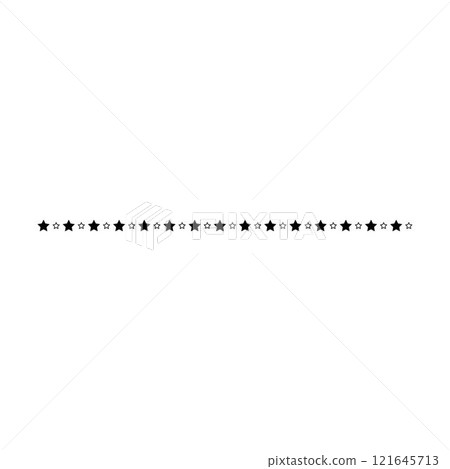 Star divider border frame horizontal line vector shape icon for decorative vintage doodle element for design in vector illustration Star divider border frame horizontal line vector shape icon for decorative vintage doodle element for design in vector illustration 121645713