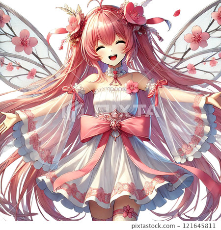 春天綻放的櫻花仙子 春天綻放的櫻花仙子 121645811