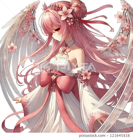 Spring cherry blossom fairy 121645816