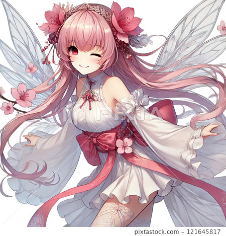 Spring cherry blossom fairy 121645817