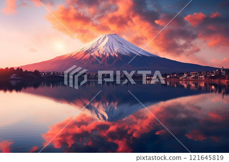 Auspicious image of Mt. Fuji 03 121645819