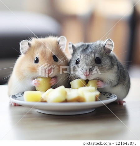 倉鼠吃食物 121645873