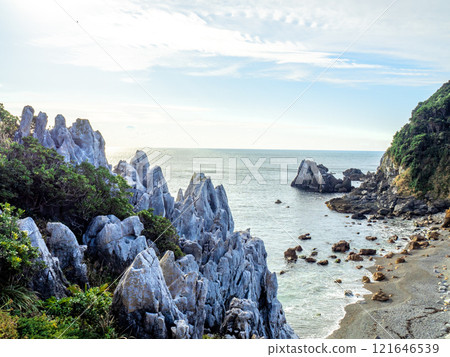 神島市丹輪濱的喀斯特地形（三重縣鳥羽市） 121646539